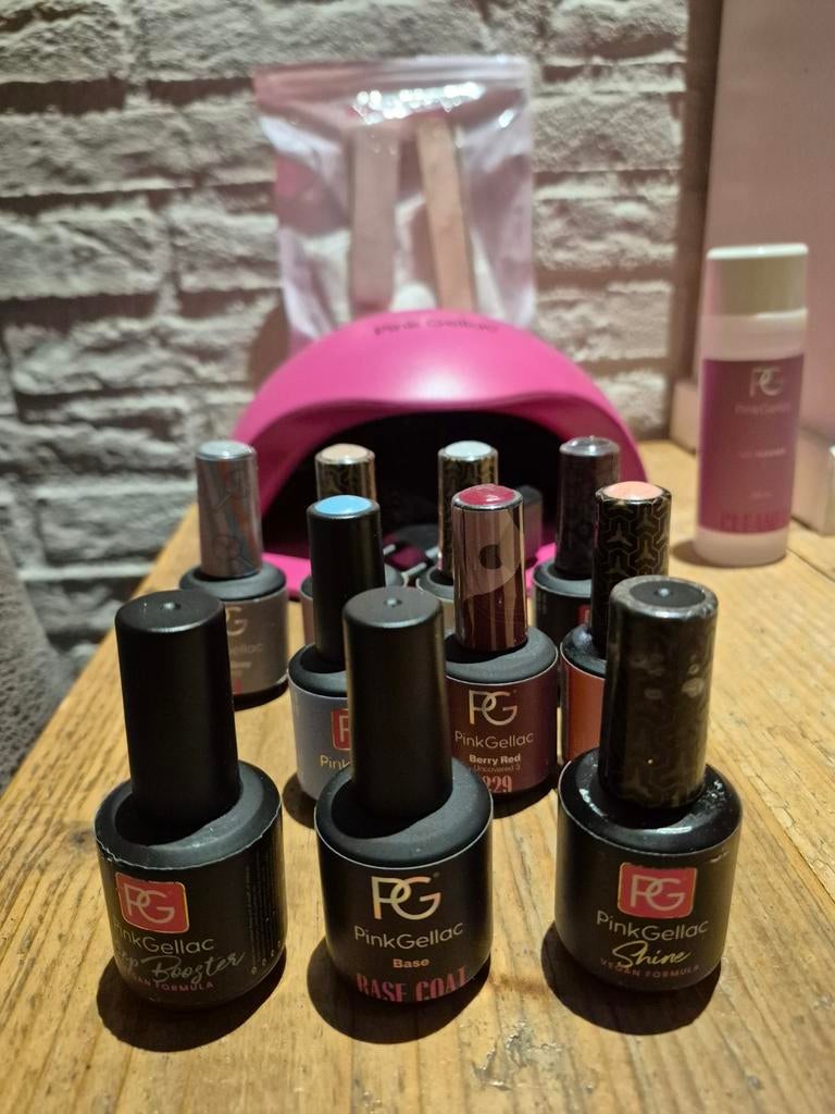 Pink gellac pakket X, Ophalen of Verzenden, Overige kleuren, Handen en Nagels