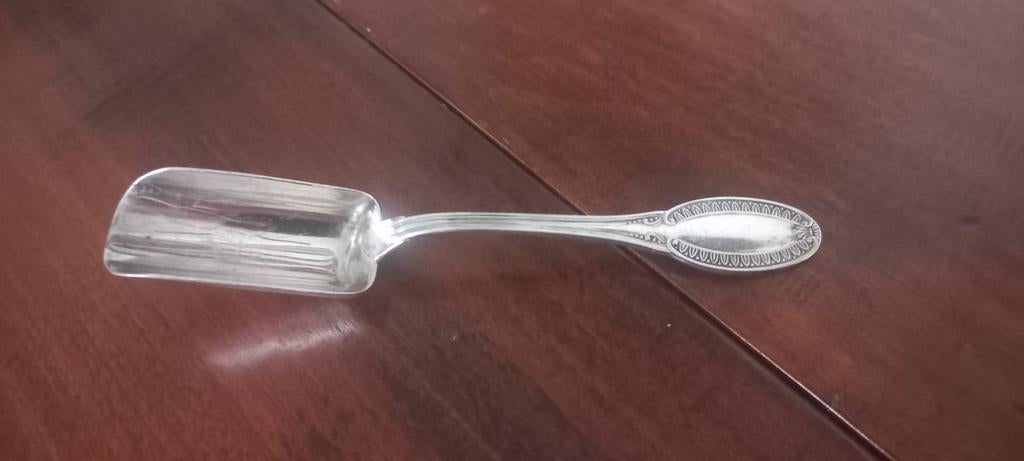 Suikerlepel Verzilverd, Ophalen of Verzenden