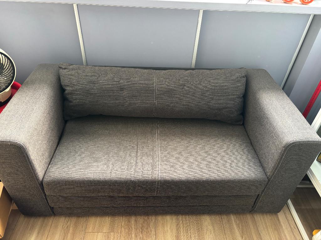 Slaapbank Ikea, Ophalen, Bruin, Tweepersoons, 140 cm