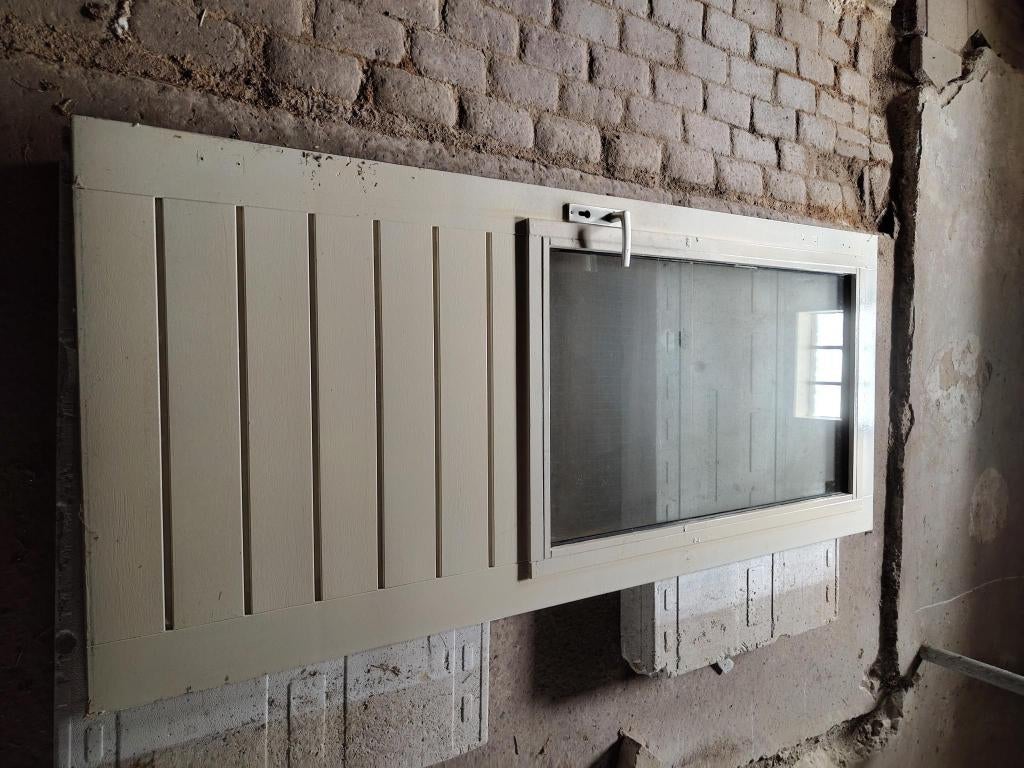 Hardhouten buitendeur, Ophalen, Gebruikt, 80 tot 100 cm, Buitendeur