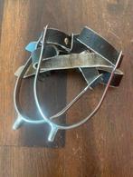 RVS sporen met leren riempjes, Ophalen of Verzenden, Gebruikt, Dressuur