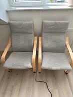 Ikea poang stoelen 2 stuks, Ophalen, Overige materialen, Gebruikt, 75 tot 100 cm