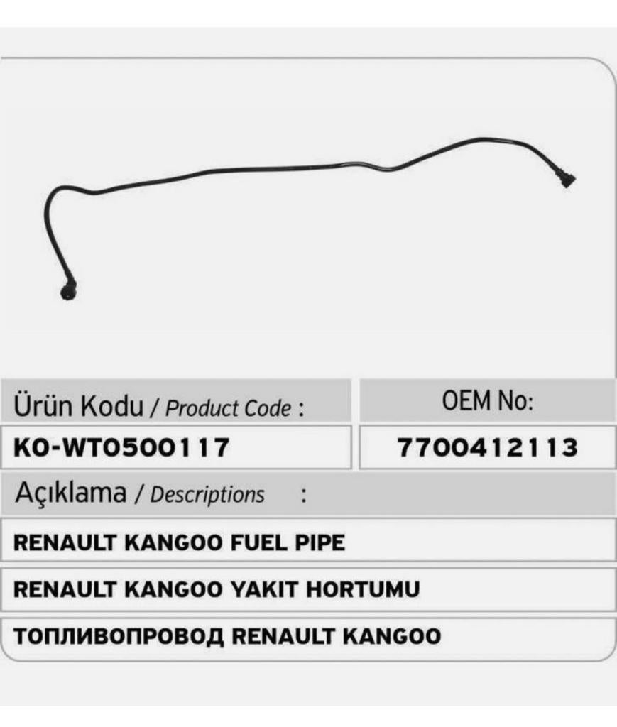 OEM Renault Kangoo Clio Twingo 1.4 Benzineleiding 7700412113, Nieuw, Ophalen of Verzenden, H, H
