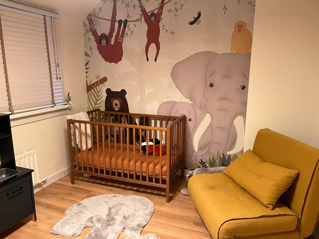Vintage ledikant van Hola bb Woodies, Kinderen en Baby's, Kinderkamer | Complete kinderkamers, Ophalen, Zo goed als nieuw, Jongetje of Meisje