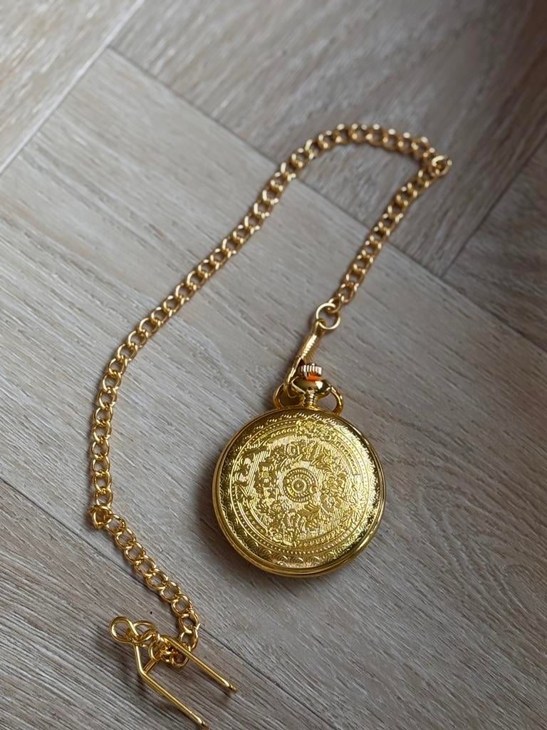 Zakhorloge goudkleurig, Ophalen of Verzenden, Overige materialen, Overige typen