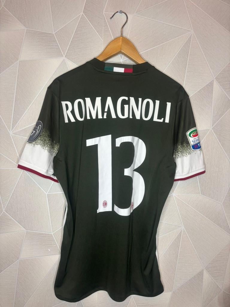 AC Milan 3de kit 2016/2017 Romagnoli, Maat M, Ophalen of Verzenden, Zo goed als nieuw, Shirt