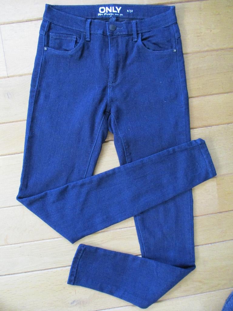 ONLY broek donker blauw ELSA skinny maat 32 - nieuw -, Blauw, Zara, Nieuw, Ophalen of Verzenden