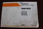 suzuki RM125 K L M 1990 motorcycle parts catalogue rf14a, Ophalen of Verzenden, Suzuki