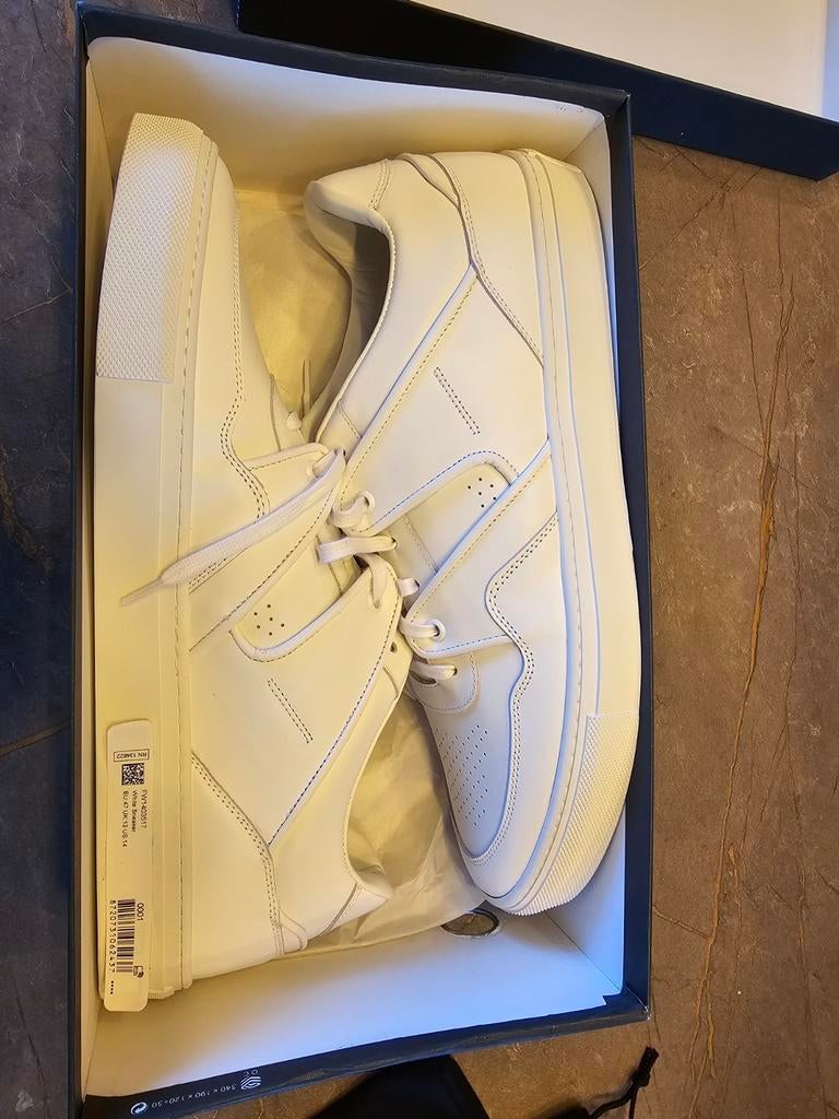 Nieuwe Suitsupply heren sneakers wit leer - Maat 47, Wit, Nieuw, Ophalen of Verzenden, Sneakers of Gympen