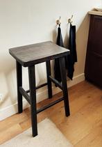 Zwarte bar kruk stoel van Zara Home, Huis en Inrichting, Ophalen, Gebruikt, Met voetsteun, 60 tot 90 cm