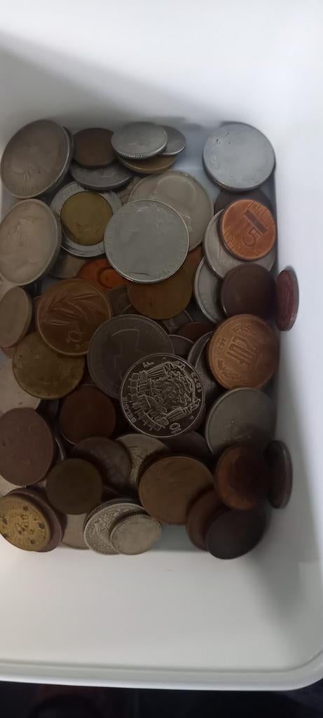 Verzamelingen munten 88 stuks ned en buitenlands, Ophalen of Verzenden, Munten