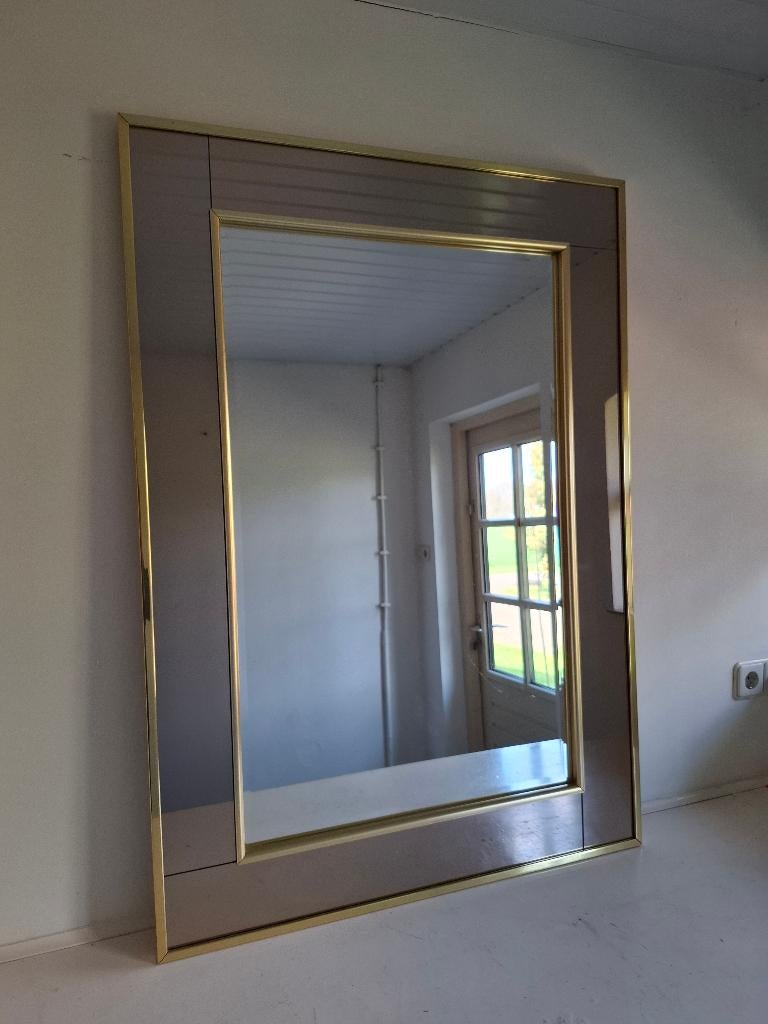 vintage spiegel Deknudt ? 70's design, Ophalen, 100 tot 150 cm, Zo goed als nieuw, 75 tot 100 cm