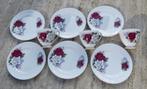 Engelse Queen Anne Set Rode ROOS Ontbijt / Dessert set, Nieuw, Ophalen of Verzenden, Bord(en), Wedgwood