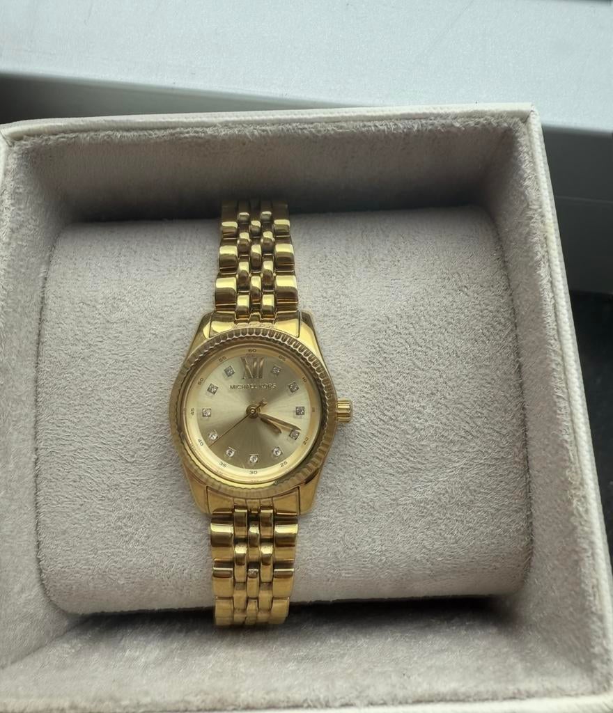 Michael Kors dameshorloge goudkleurig, Overige merken, Staal, Gebruikt, Polshorloge