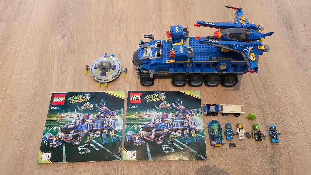 Lego Alien Conquest 7066 Earth Defense HQ, Gebruikt, Overige thema's, Lego, Ophalen of Verzenden