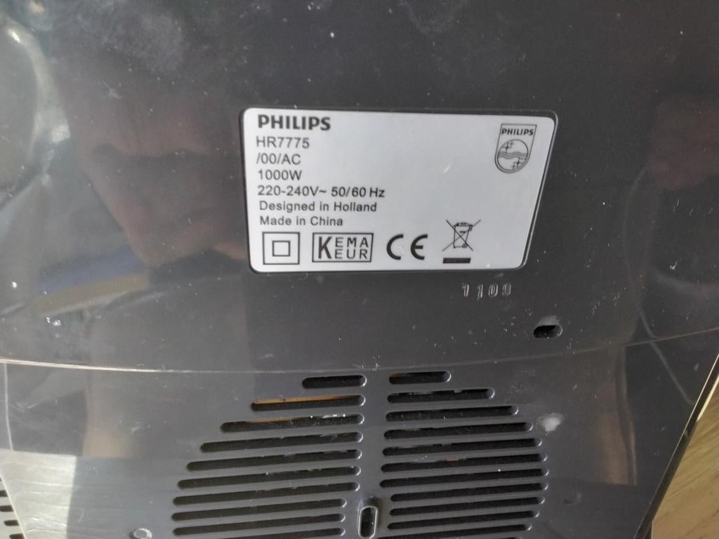 Philips HR7775 Keukenmachine -, Ophalen, Gebruikt, 3 snelheden of meer, 2 tot 3 liter