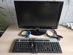 Samsung 2033SW 20" LCD monitor met gratis hp keyboard, Ophalen, Gebruikt
