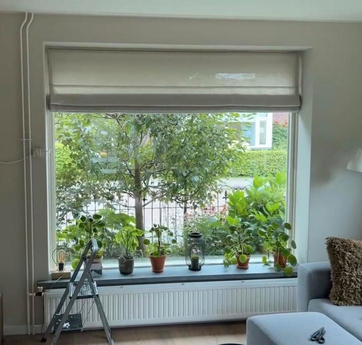 Vouwgordijn Veneta (Nova sand) - 2132x1826mm, Huis en Inrichting, Stoffering | Gordijnen en Lamellen, Zo goed als nieuw, 150 tot 200 cm