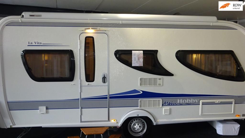 HOBBY La Vita Bionda 495 UL 2010 ENKELE BEDDEN RONDZIT Mover, Caravans en Kamperen, Caravans, Bedrijf, tot en met 4, 1000 - 1250 kg