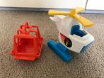 Fisher Price helikopter + reddingsmand, Kinderen en Baby's, Speelgoed | Fisher-Price, Ophalen of Verzenden, Speelset
