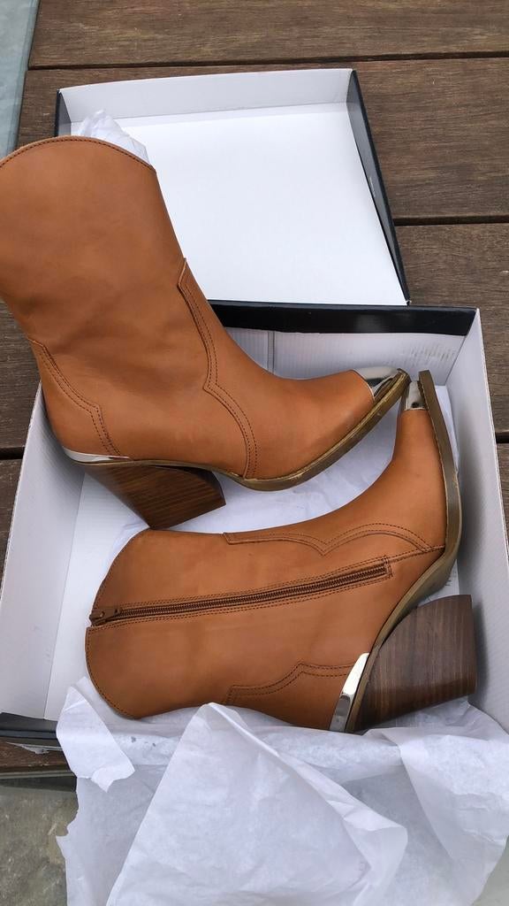 Nieuwe lederen laarzen Sacha shoes maat 38, Kleding | Dames, Schoenen, Hoge laarzen, Bruin, Verzenden, Nieuw