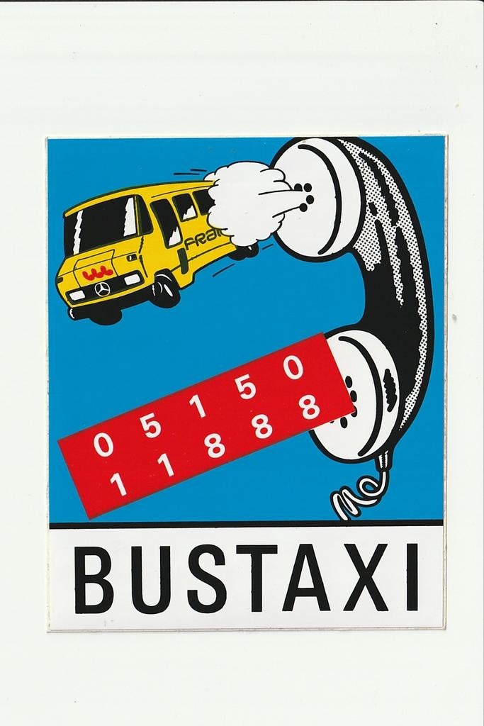 SNEEK FRAM BUSTAXI MERCEDES BENZ MIDIBUS TELEFOON NUMMER, Ophalen of Verzenden, Zo goed als nieuw