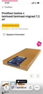7 Platen Ondervloer Firstfloor Isoline 10mm, Ophalen of Verzenden, Zo goed als nieuw, Overige materialen, Overige typen