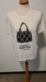 Wit tshirt met zwart glitter pareltjes Only xl, Only, Wit, Maat 42/44 (L), Nieuw