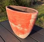 Bloempot ovaal boot vorm zalmroze, Binnen, Ophalen of Verzenden, Zo goed als nieuw, Overige vormen