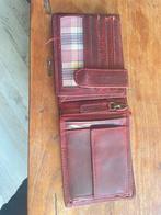 Bordeaux Rode Leather Fox Beurs RFID, Overige merken, Verzenden, Zo goed als nieuw, Leer