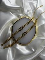Dior elegante armband, Sieraden, Tassen en Uiterlijk, Armbanden, Ophalen of Verzenden, Nieuw, Goud, Staal