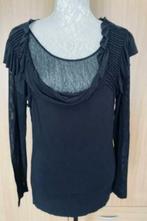 Sandwich top/trui zwart maat M, Kleding | Dames, Tops, Maat 38/40 (M), Zwart, Ophalen of Verzenden, Zo goed als nieuw