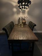 Landelijke eettafel te koop!, Huis en Inrichting, Tafels | Eettafels, Ophalen, Gebruikt, 200 cm of meer, 50 tot 100 cm