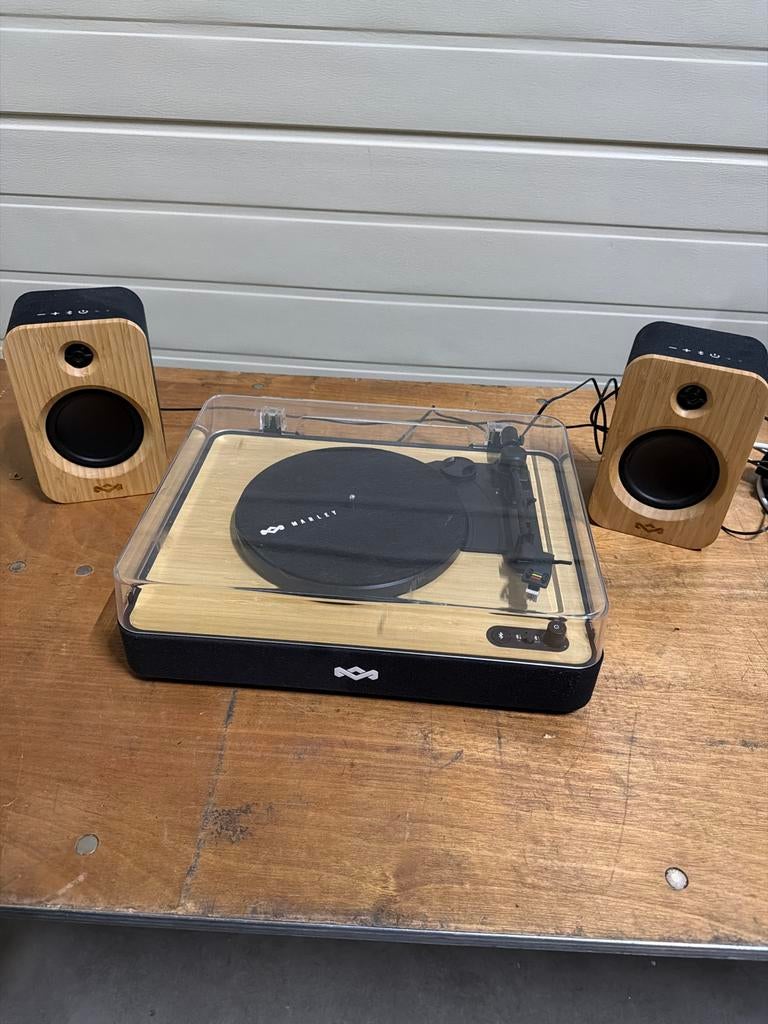 House of Marley platenspeler met speakers, Ophalen, Gebruikt, Platenspeler, Overige merken