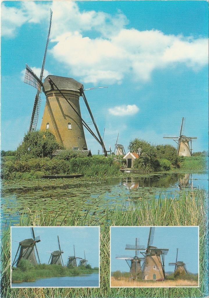 KINDERDIJK Molens, Verzenden, 1980 tot heden, Ongelopen, Zuid-Holland