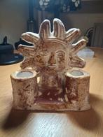 Mexicaanse Aardewerk Kaarsenhouder/Wierookbrander Zon, Ophalen