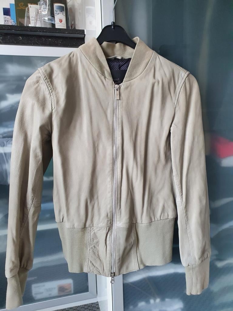 Leren bomber Goosecraft, Goosecraft, Ophalen of Verzenden, Maat 38/40 (M), Beige
