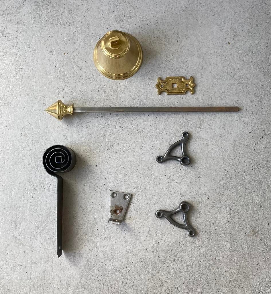 Nostalgische messing trekbel (nooit gebruikt), Ophalen of Verzenden, Zo goed als nieuw