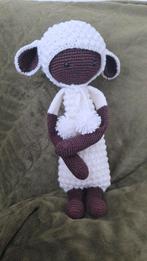 Handgemaakt gehaakt schaap knuffel - Bruin en wit, Ophalen of Verzenden, Nieuw, Overige typen