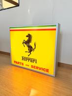Lichtbak Lichtreklame Ferrari Parts & Service 60 x 50 x 10, Ophalen of Verzenden, Zo goed als nieuw, Lichtbak of (neon) lamp