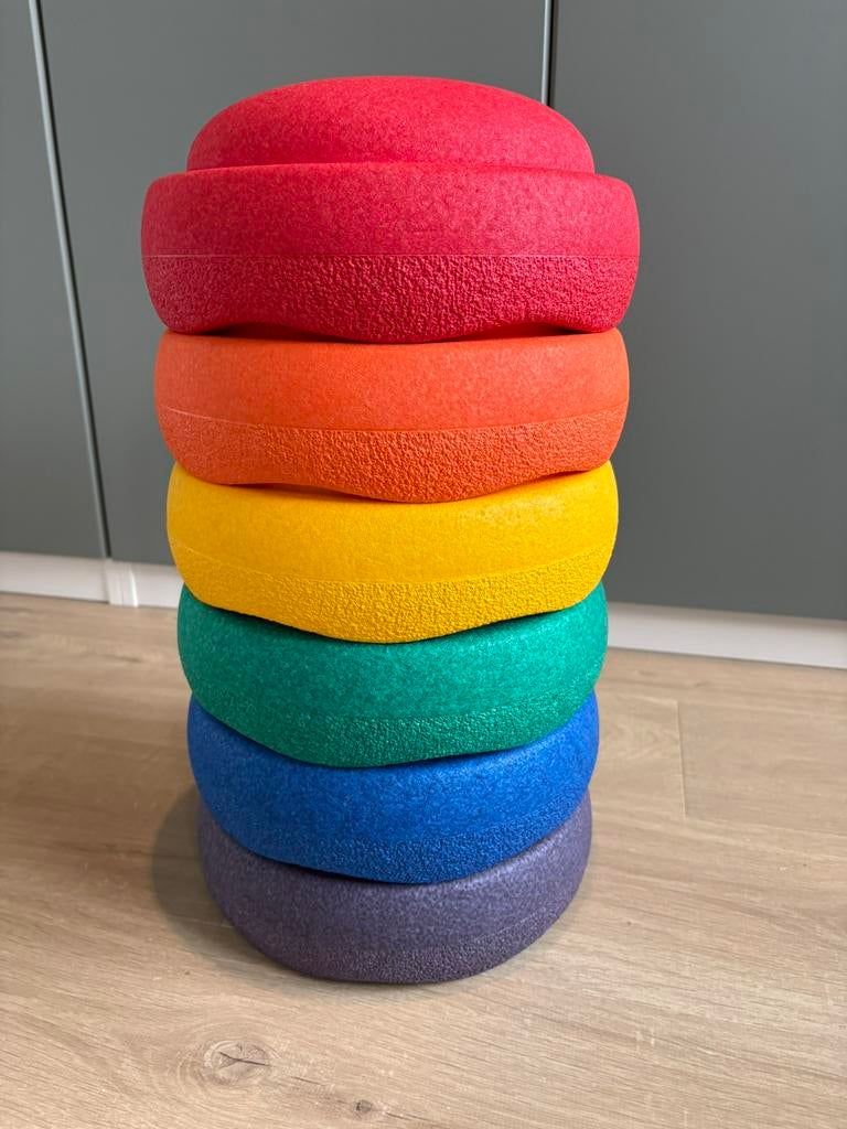 Stapelstein stenen original rainbow, Ophalen, Zo goed als nieuw