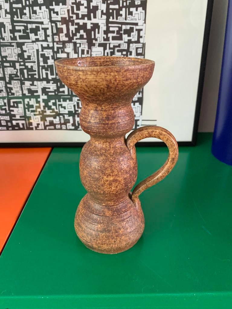 Handgemaakte kandelaar keramiek, Ophalen of Verzenden, Keramiek of Aardewerk