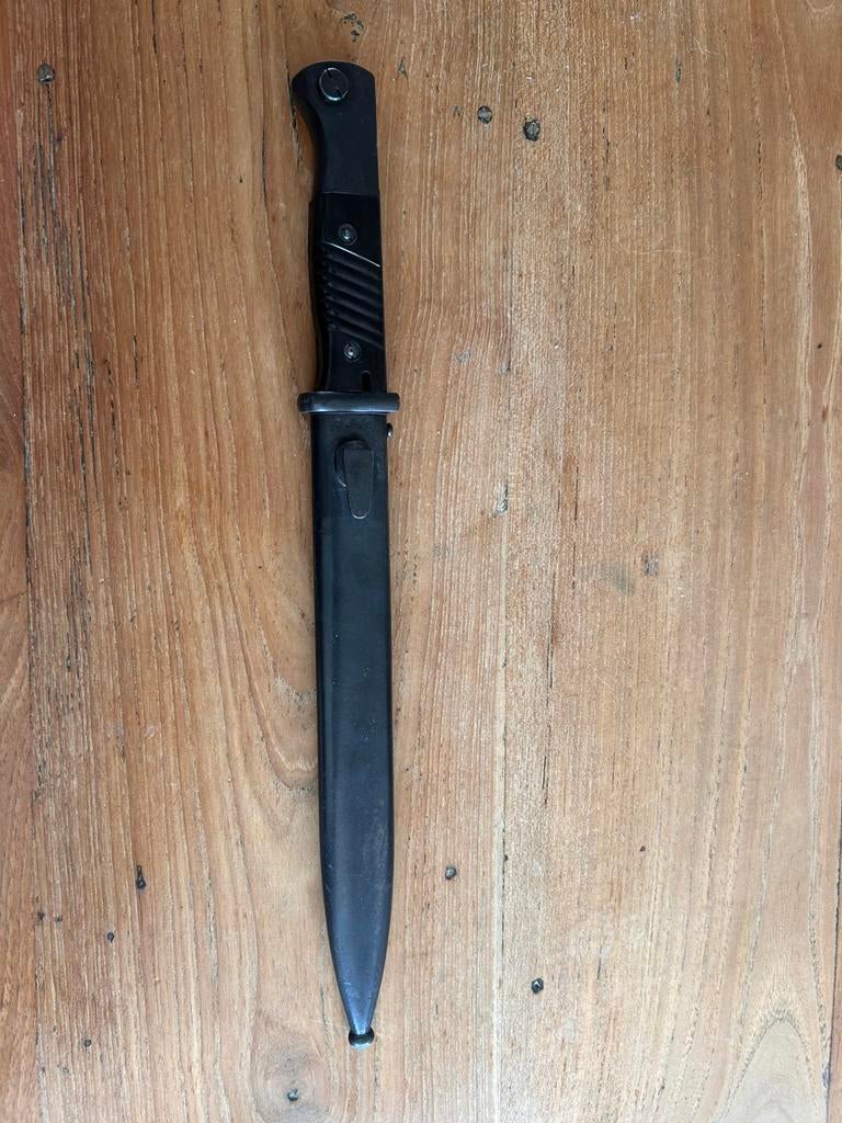 Duitse nummergelijk K98 bajonet uit 1942, Verzamelen, Verzenden, Landmacht, Duitsland, Mes of Dolk