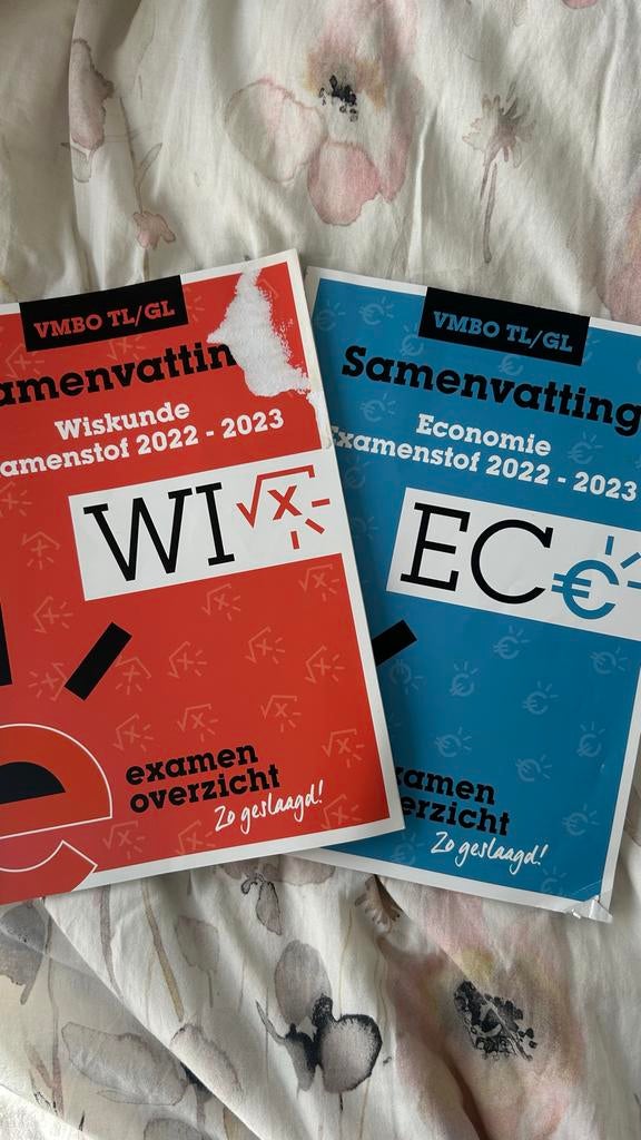 Examenbundels VMBO TL/GL Economie & Wiskunde 2022-2023, Ophalen of Verzenden, Zo goed als nieuw, VMBO, Economie