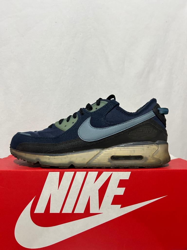 ALS NIEUW! Maat 44,5 - Nike Air Max 90 Terrascape Navy Aqua, Nike, Nike, Nike, Nike