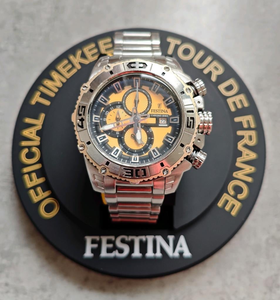 Festina horloge Tour de France, Overige merken, Staal, Gebruikt, Staal