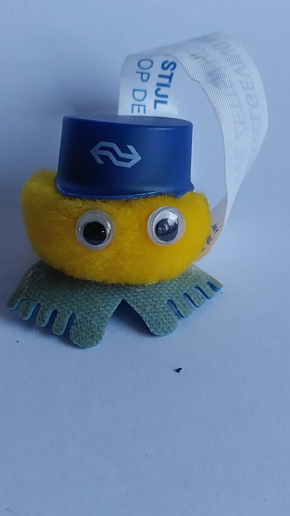 NS Spoor Wuppie, geel blauw mer NS petje, Verzamelen, Ophalen of Verzenden