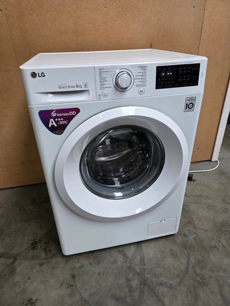 LG Direct Drive wasmachine 8 kg. A++, Witgoed en Apparatuur, Wasmachines, Ophalen, 1200 tot 1600 toeren, 8 tot 10 kg, Zo goed als nieuw