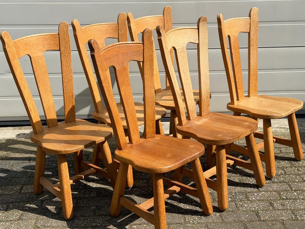 Brutalist Depuydt Stoelen Belgisch Vintage Design Jaren 70, Ophalen, Gebruikt, Bruin, Moller De Puydt Durlet De Sede Cassina Vitra Eames Retro