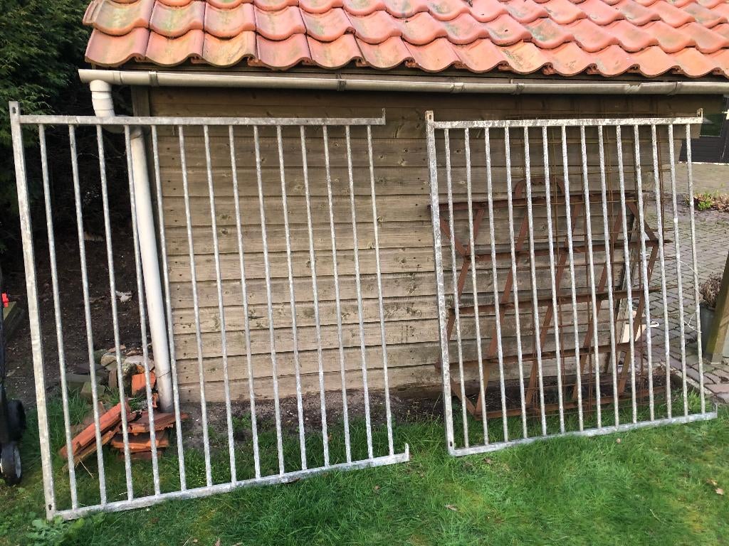 spijlen hekwerk voor o.a. hondenkennel, Tuin en Terras, Ophalen, Gebruikt, IJzer, Spijlenhekwerk
